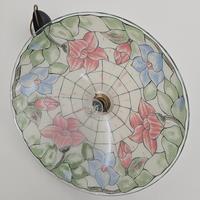 Lampadario Tiffany vetro floreale – vintage