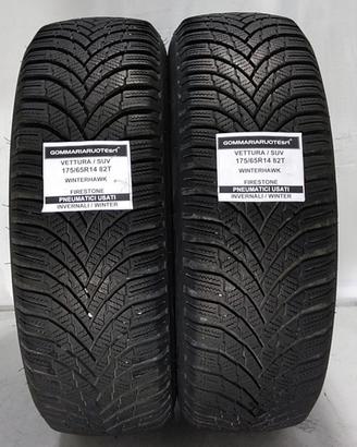 2 PNEUMATICI USATI 175/65R14 82T WINTERHAWK FIREST