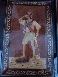 N.2 quadri intarsio ligneo