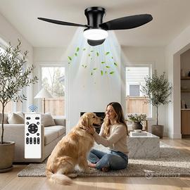 Ventilatore da soffitto con luce LED 107 cm
