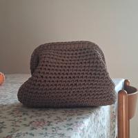 crochet clutch bag borsa fatta a mano all'uncinett