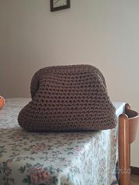crochet clutch bag borsa fatta a mano all'uncinett