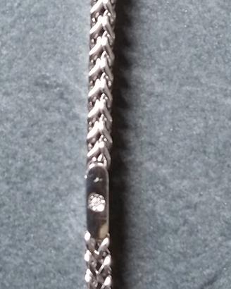 Bracciale Morellato acciaio con brillantino
