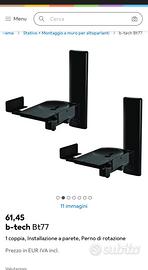 Staffe da parete per casse e monitor da studio