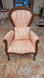 Poltrona classica stile "Luigi Filippo"  