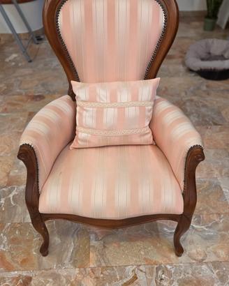 Poltrona classica stile "Luigi Filippo"  