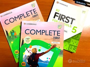 Lotto 3 libri ufficiali Cambidge B2 Inglese esame