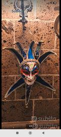 Maschera Veneziana Vintage lavorazione in carta pe