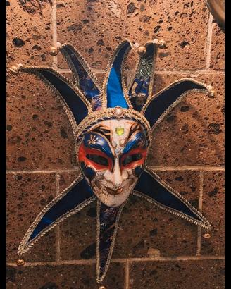 Maschera Veneziana Vintage lavorazione in carta pe