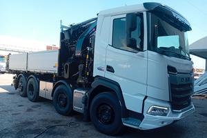 Daf XF 530 8x2 con Gru EFFER 525 e Ribaltabile
