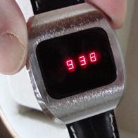 Orologio al quarzo swiss diodi rossi funzionante