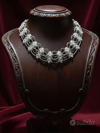 Collana Choker Cristallo Statement anni 99 retrò