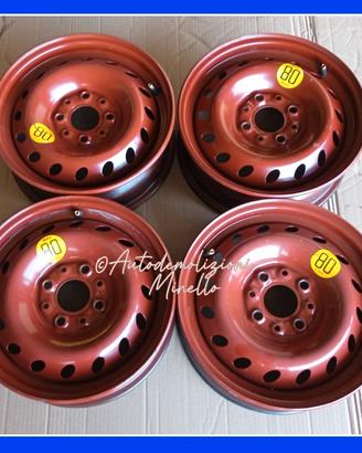 Cerchi in ferro 4,5 x 13 per FIAT Seicento 98-07