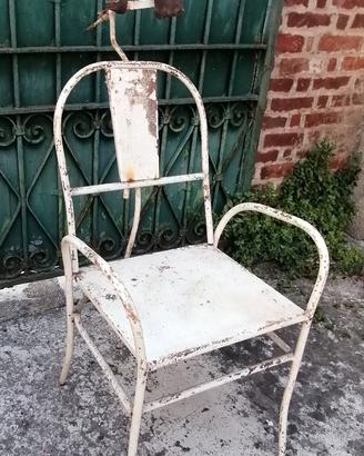 sedia poltrona da barbiere dentista vintage epoca 