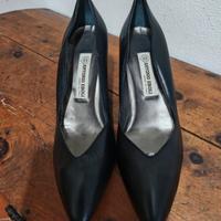 scarpe nere in vera pelle 