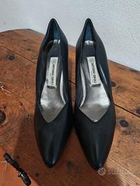 scarpe nere in vera pelle 