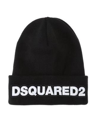 Cappello in Lana Dsquared2 con logo ricamato