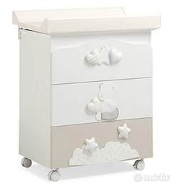 Bagnetto Fasciatoio MIBB mod. Stella Bianco Beige