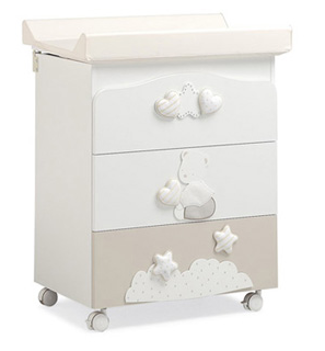 Bagnetto Fasciatoio MIBB mod. Stella Bianco Beige