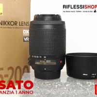 Usato nikon af-s 55-200mm f/4-5.6 g ed vr dx