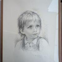 Quadro   Ritratto Di Bambino Giuseppe Tarantino