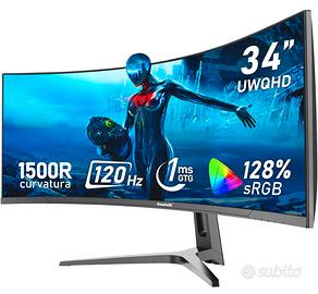 Monitor + braccio da scrivania in bundle -