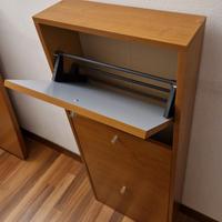 Scarpiera slim color legno