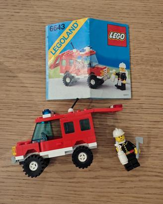 auto pompieri lego anni 80 mod 6643 completa