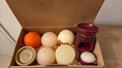 Lotto candele varie forme THUN e bruciatore essenz