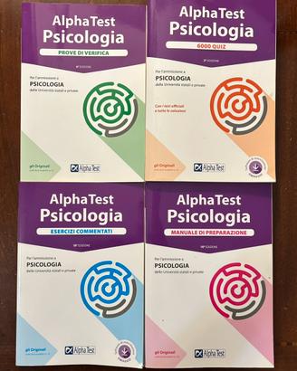 AlphaTest Psicologia – Kit completo 4 libri