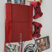 Playstation 3 Superslim Rossa con Giochi