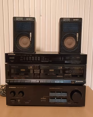 IMPIANTO HI-FI VINTAGE PIONEER ANNI ’80 + 2 casse