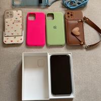 iPhone 11 Pro 64 gb + 5 custodie