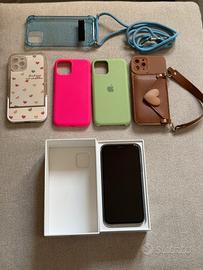 iPhone 11 Pro 64 gb + 5 custodie