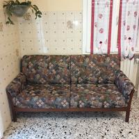 DIVANO 3 POSTI IN LEGNO