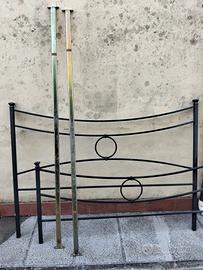 Letto matrimoniale in ferro battuto 