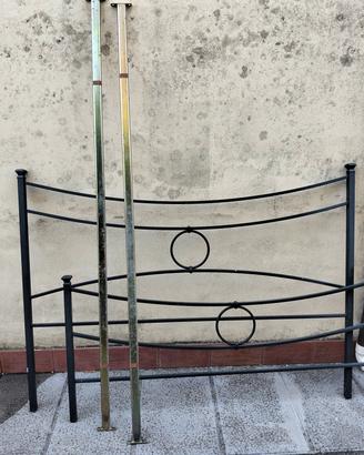 Letto matrimoniale in ferro battuto 