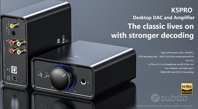 AMP DAC Fiio K5 Pro Hi-Res amplificatore x cuffie
