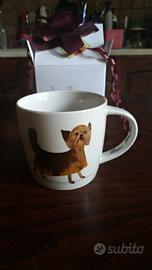 tazza con cane,nuova 