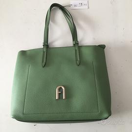 Furla borsa donna vera pelle due manici