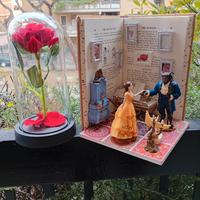 La Bella e la Bestia in un libro scultura!