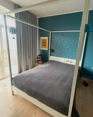 Letto matrimoniale baldacchino piu materasso