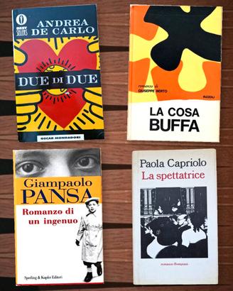 Lotto 4 romanzi italiani contemporanei