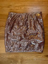 Gonna Esmara con paillettes rosa