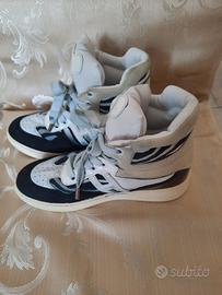 Hogan Sneakers in camoscio, pelle e tessuto n.35.5