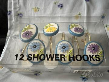 12 ganci per tenda doccia