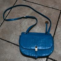👜 Borsa Carpisa Cruz Blu effetto Coccodrillo