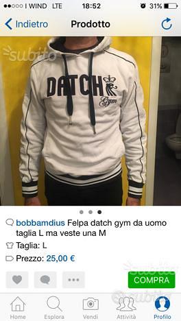 Felpa datch gym Abbigliamento e Accessori In vendita a Roma