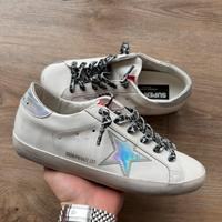 Golden Goose Superstar holo star lacci leopardati