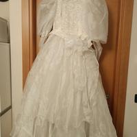 abito da sposa anni '90 in tulle inglese 